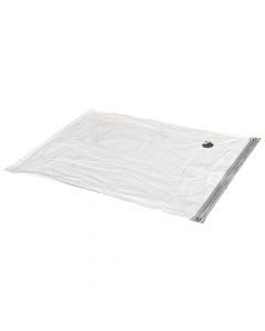 Airproof packaging bag, antibacterial, polyethylene/PET plastic, transparent/silver, 120x70 cm