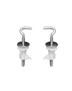 Metal hinges for Tol. Lid. Cor. Mon. Ron. Aur. Silb. Rod. Ver. toilet seats.