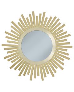 Mirror, metal frame, golden, Ø83 cm