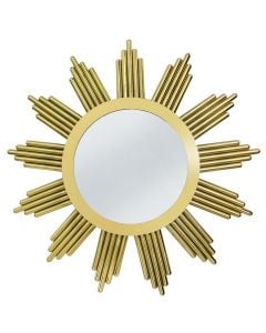 Pasqyrë, strukturë metalike, floriri, Ø83 cm