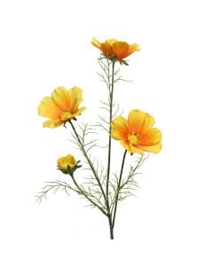 Artificial flower, cereopsis, plastic, yellow, 17x17xH64 cm