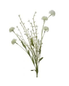 Artificial flower, daisy, plastic, cream, 22x6xH60 cm