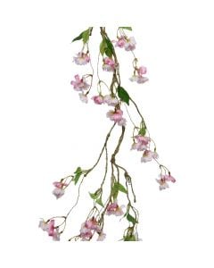 Artificial branch, blossom, plastic, pink, 4x7xH130 cm