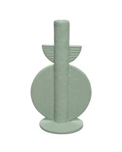 Candle holder, polyresin, mint, 13x9.4xH22 cm