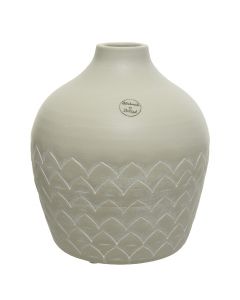 Decorative vase, terracotta, sand, Ø24 xH26 cm