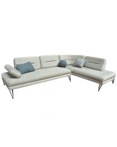 Corner sofa, right, Bonita, textile upholstery, mint, 310x215xH86 cm, bed: 93x260 cm; 200x93 cm