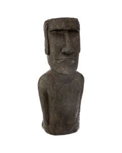 Decorative object, Easter island, magnesium_oxide, brown, 32x28xH80 cm