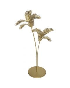 Decorative object, Palm, iron, golden, 63.6x40xH110.5 cm
