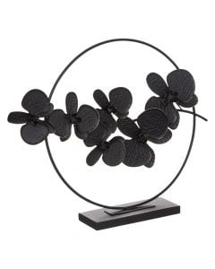 Decorative object, iron, black, 60x9.5xH48 cm
