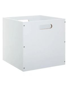 Kuti magazinimi, mdf, e bardhë, 30.5x30.5xH30.5 cm