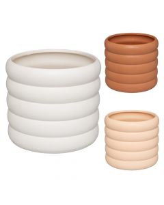 Vazo dekorative, qeramike, të ndryshme, Ø14 xH12.5 cm