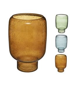 Decorative vase, glass, assorted, Ø17 xH24.5 cm