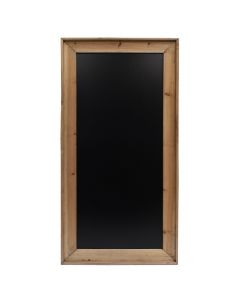 Blackboard, wood, brown/black, 60x120 cm