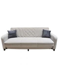 Sofa, 3-seater, Mega, textile upholstery, anthracite, 220x90xH95 cm, bed: 110x190 cm