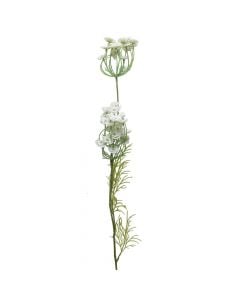 Artificial flower, plastic, white, 10x4xH130 cm