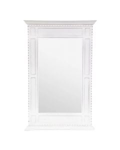 Mirror, chimney, glass/mdf, white, 75x5xH115 cm