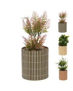 Lule artificiale, në vazo bambu, natyrale/jeshile, 10x26 cm