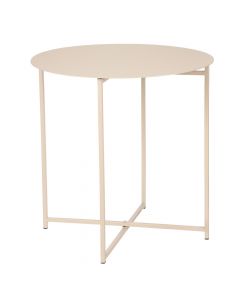Tavolinë anësore, Mikki, metal, rozë mat, Ø45 xH45 cm