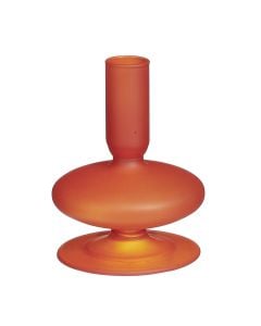 Tealight holder, Fabia, glass, terra, Ø8.5 xH11 cm