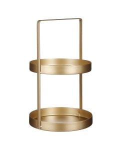 Tabaka, Tiered, metalike, floriri, Ø25 xH41 cm