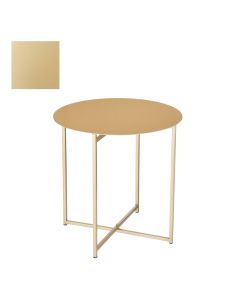Tavolinë anësore, Mikki, floriri, Ø40 xH40 cm