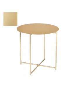 Tavolinë anësore, Mikki, floriri, Ø45 xH45 cm
