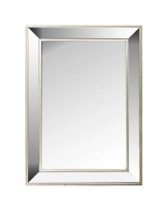 Mirror, Beveled, aluminum/glass, silver, 85x1.5xH112 cm