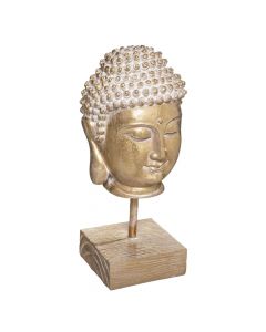 Objekt dekorativ, Buddha, poliresinë/gur, floriri, 12x10xH23 cm