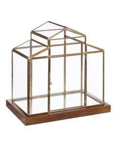 Serë  dekorative, Greenhouse, dru/xham, floriri, 26x18xH27 cm