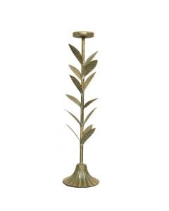 Candle holder, metal, golden, 16x13xH49.5 cm