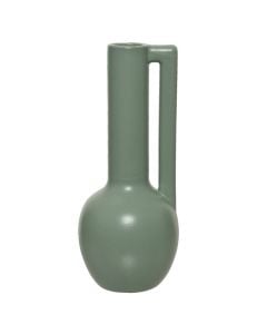 Decorative vase, porcelain, green, Ø10.5xH25 cm