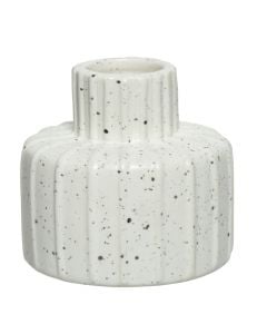 Candle holder, porcelain, white, Ø6.5xH6.2 cm