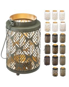 Decorative lantern, Fancy, metal, multicolored, 8.4xH13.2 cm