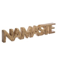 Decorative object, Namaste, mango wood, natural wood, 54x3.5xH10 cm
