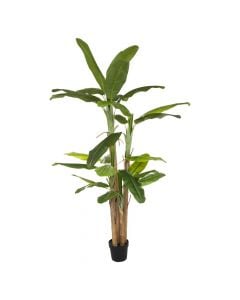 Artificial flower, Banana Tree, in vase, polypropylene/Eva, green, 140xH285cm