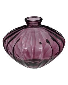 Decorative vase, Candy, glass, pink, 19x19xH14 cm