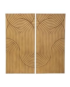 Dekorues muri, Marko, Mdf/dru, kafe, 80x3.5xH80cm