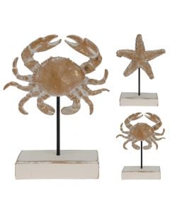 Decorative object, Sea animal, polystone, assorted, 15x5xH22.5 cm