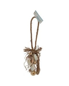 Sea decoration, with shells, natural, 15xH40 cm