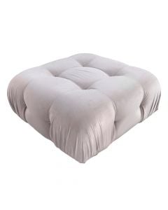 Pouf, Camel, textile upholstery, beige
