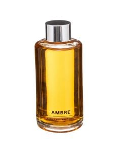 Refill for air freshener, Amber, flower scent, glass/oil, orange, 200 ml, Ø6xH13 cm