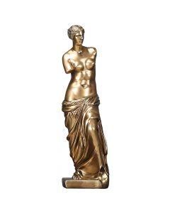 Statujë dekorative, Venus, poliester, ari, 7x7xH30 cm