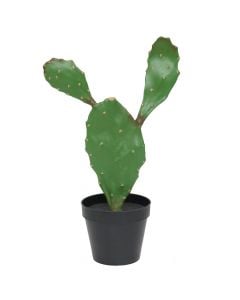 Lule artificiale, Cactus, në vazo, plastike, jeshile, 40 cm