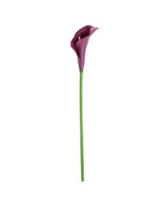 Artificial flower, Single Calla, plastic, white, 73 cm