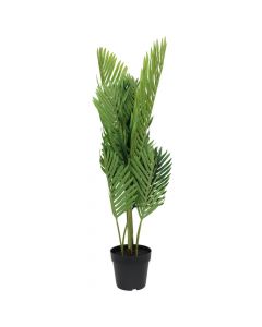 Artificial flower, Palm, in pot, plastic, green, 85 cm