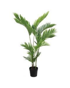 Artificial tree, Palm, in pot, plastic, green, 168 cm