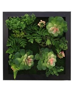 Lule artificiale, plastike, jeshile, 30x30 cm