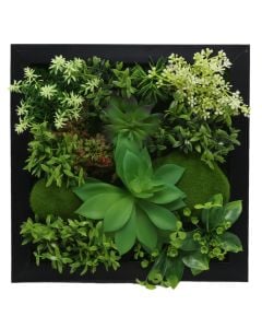 Lule artificiale, plastike, jeshile, 30x30 cm