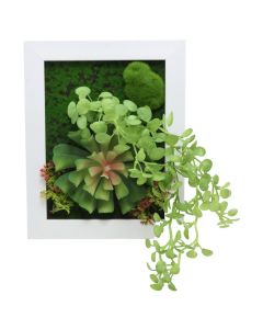 Lule artificiale, plastike, jeshile, 20x25 cm
