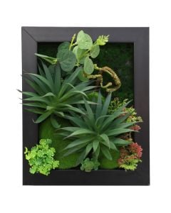 Artificial flower, plastic, green, 20x25 cm